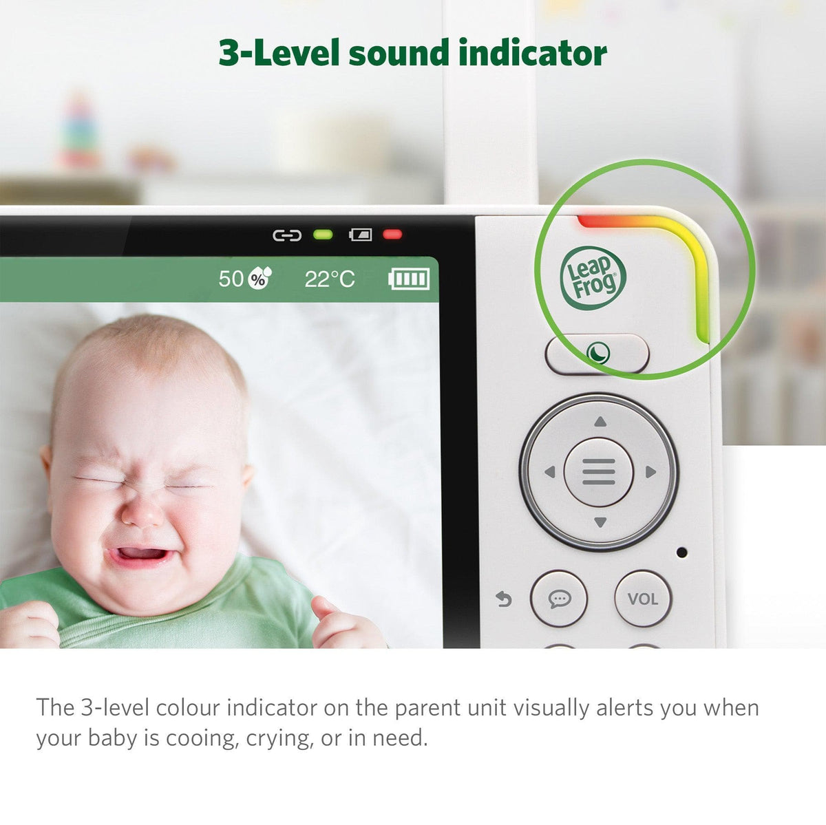 LeapFrog LF920HD 7 Inch Video Baby Monitor & Floorstand - White