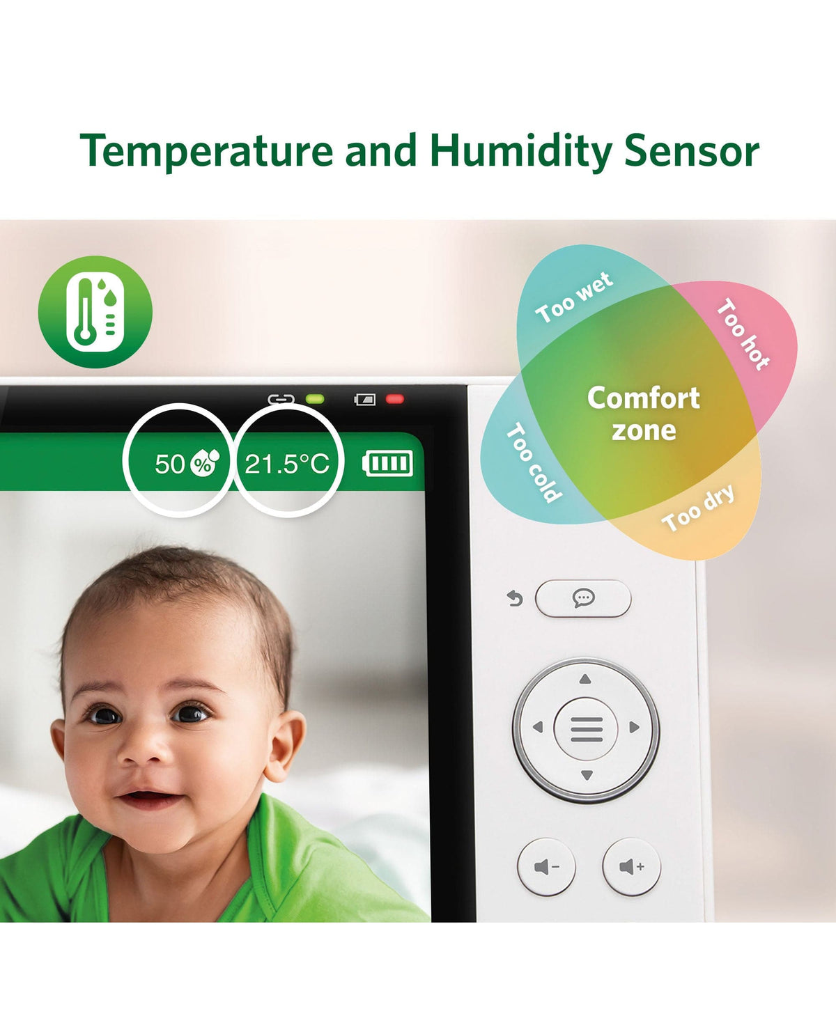 LeapFrog  LF5817HD 7 Inch Over-the-Cot Smart Baby Monitor