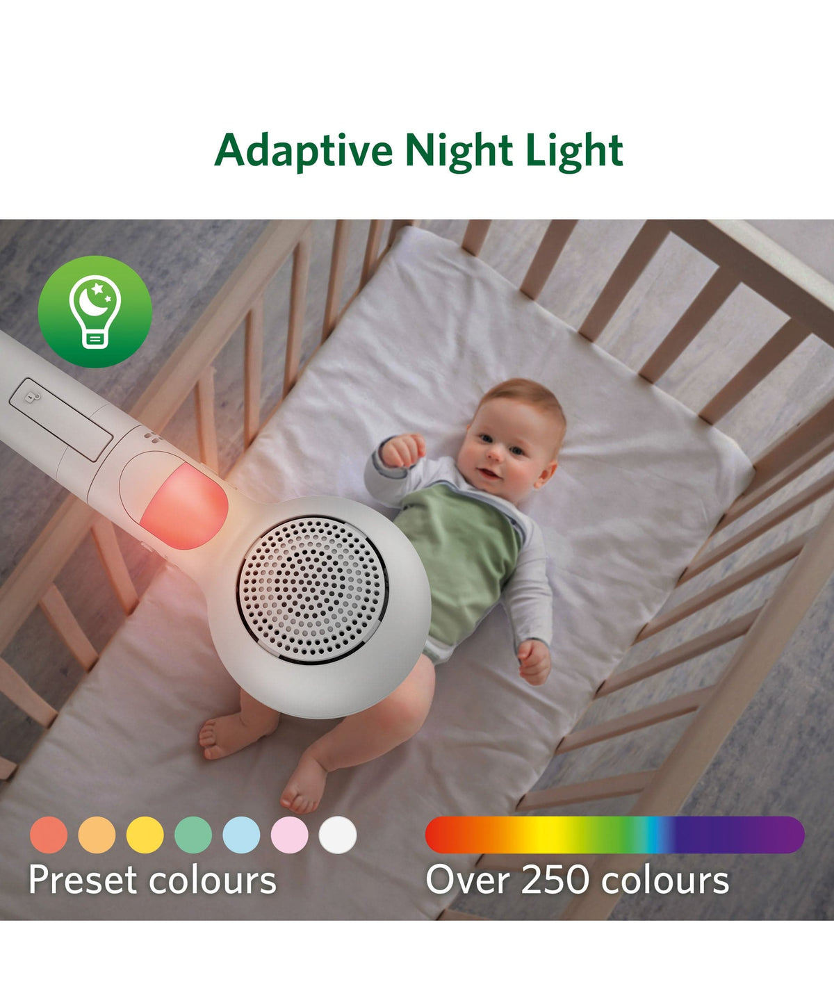 LeapFrog  LF5817HD 7 Inch Over-the-Cot Smart Baby Monitor