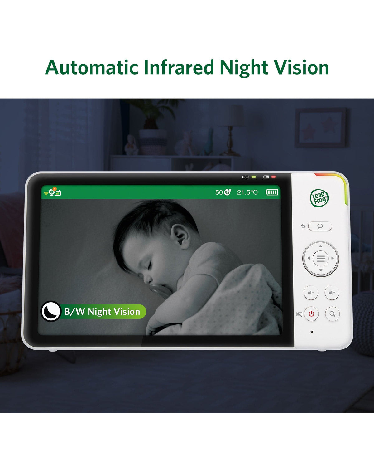 LeapFrog  LF5817HD 7 Inch Over-the-Cot Smart Baby Monitor