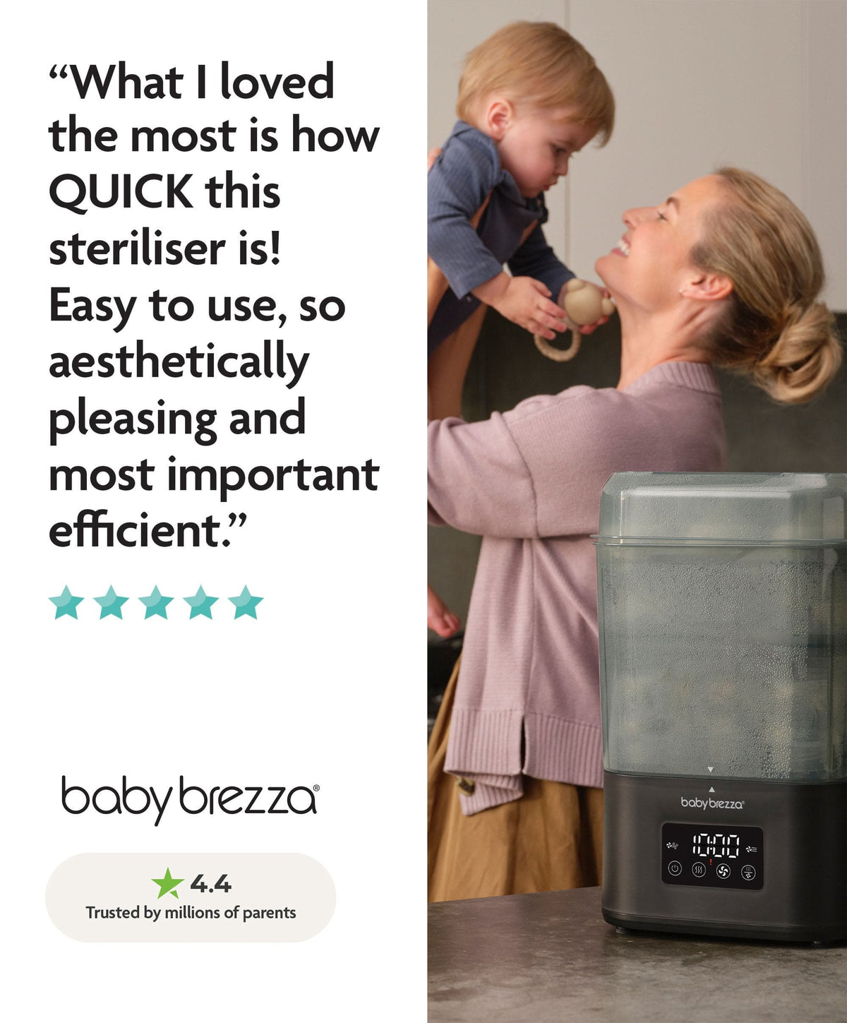 Baby Brezza SuperQuick Steriliser Dryer - Black