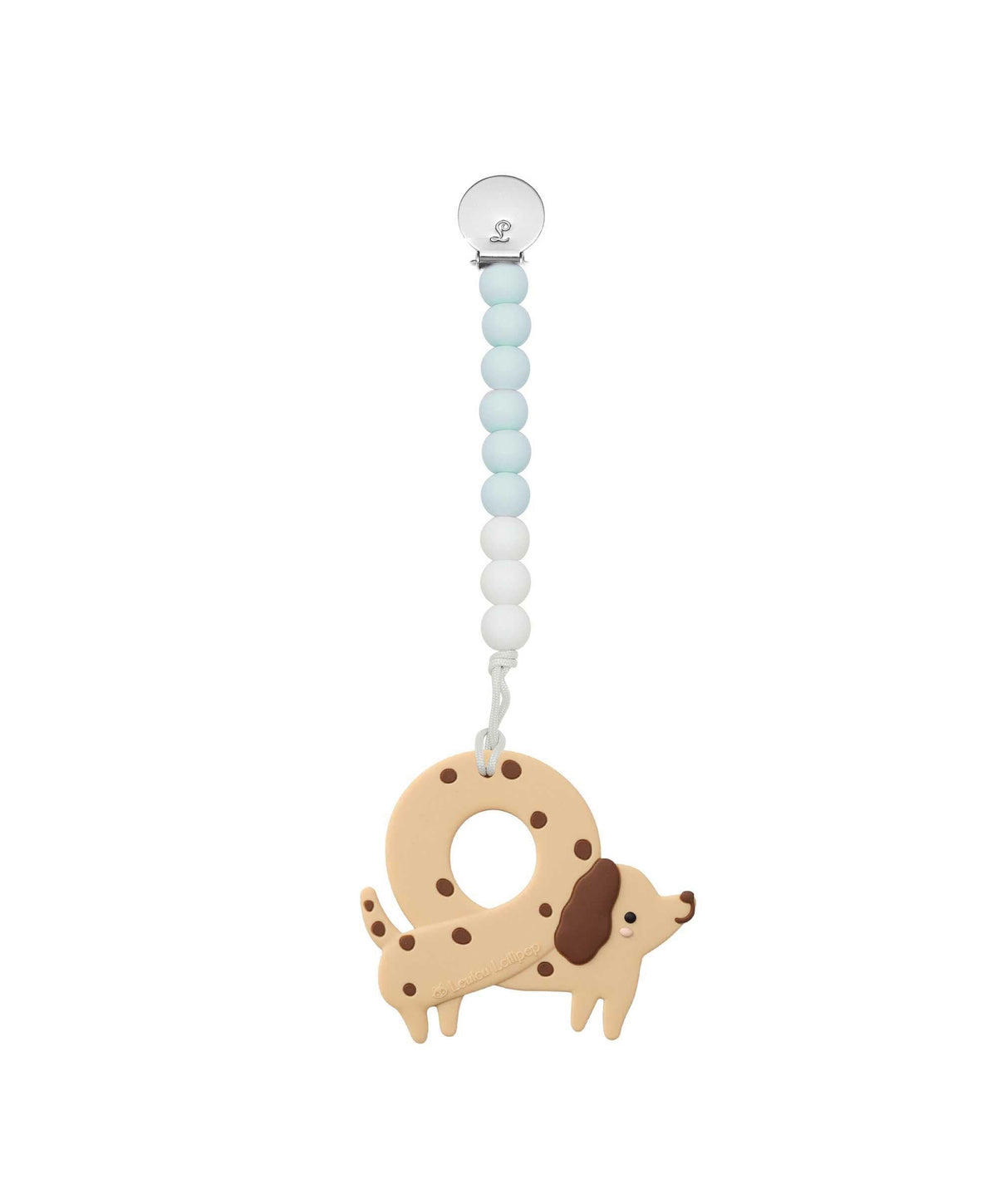 Loulou Lollipop Pacifier Clip Teething Set - Pretzel Dog