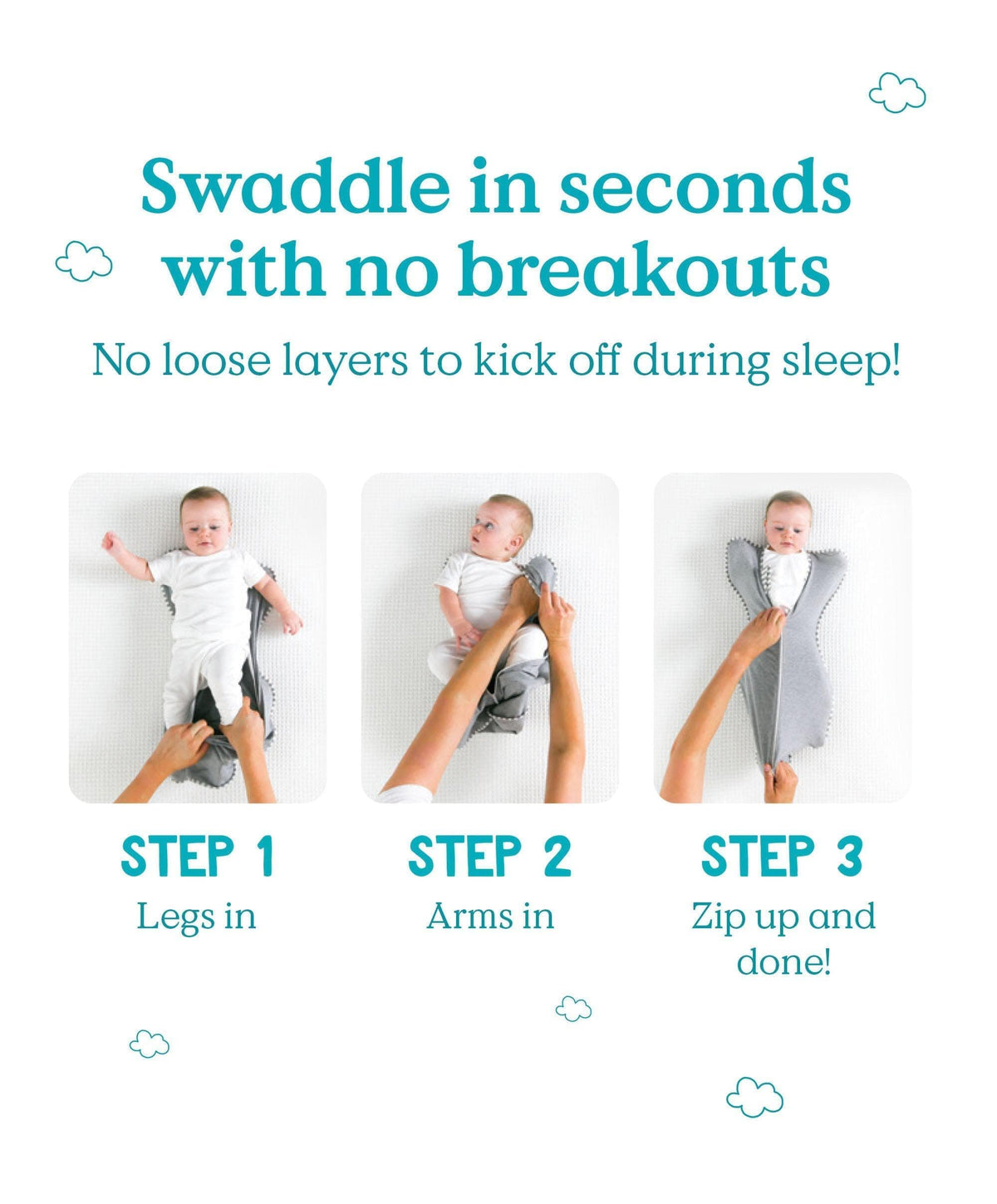 Love to Dream Swaddle Up™ (1.0 Tog) - Cloud Bunny