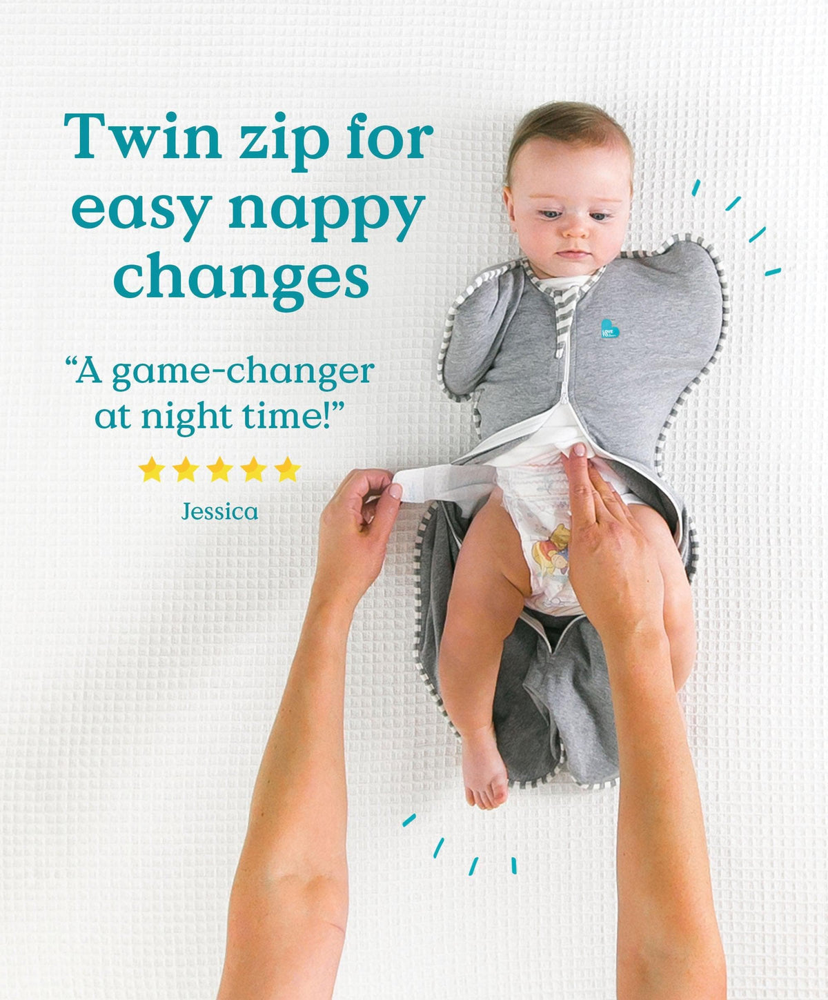 Love to Dream Swaddle Up™ (1.0 Tog) - Cloud Bunny