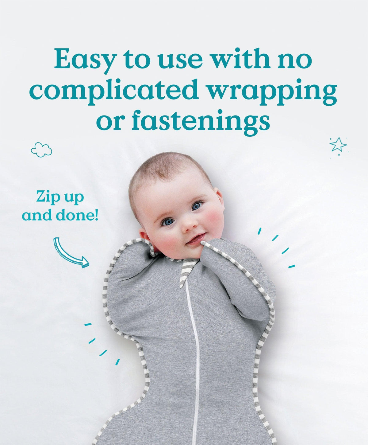 Love to Dream Swaddle Up™ (1.0 Tog) - Cloud Bunny