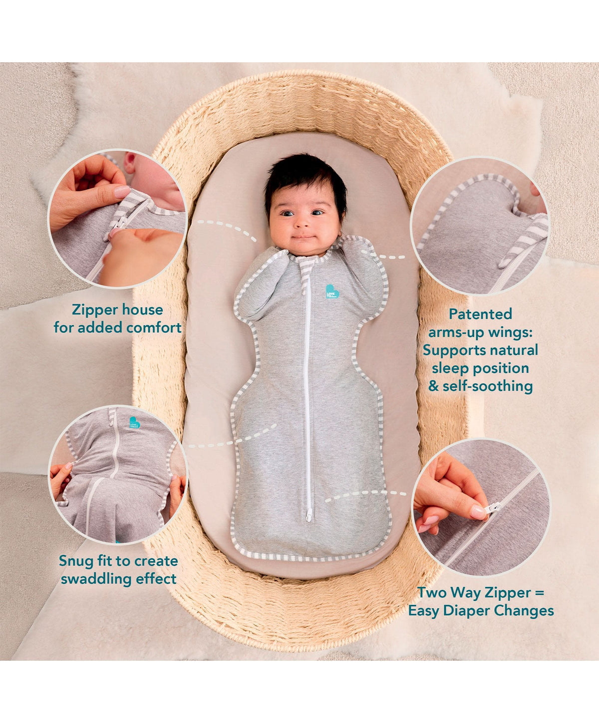 Love to Dream™ Swaddle Up (1.0 Tog) - Oatmeal