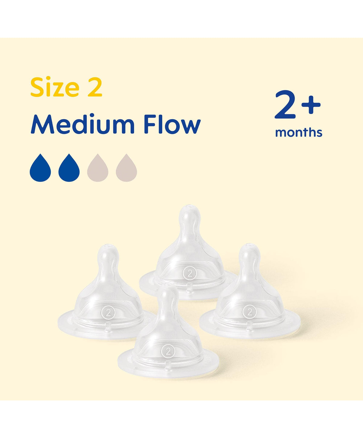 MAM Size 2 Bottle Teats (4 Pack)
