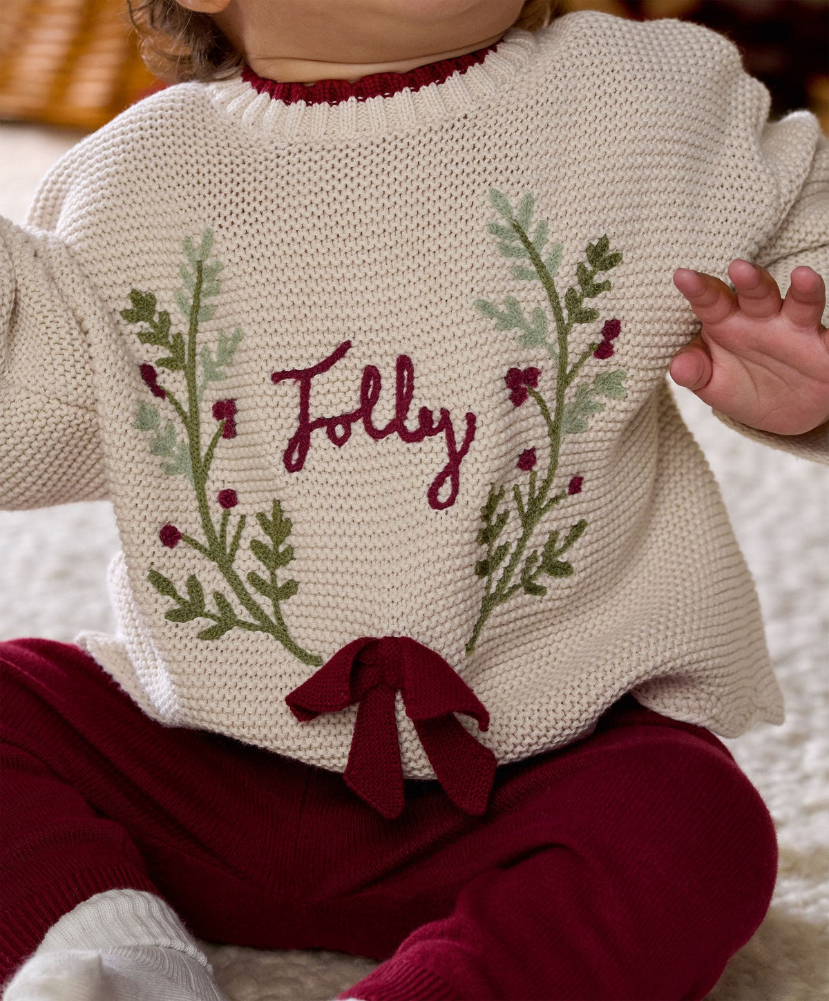 Christmas Wreath Top & Leggings Set