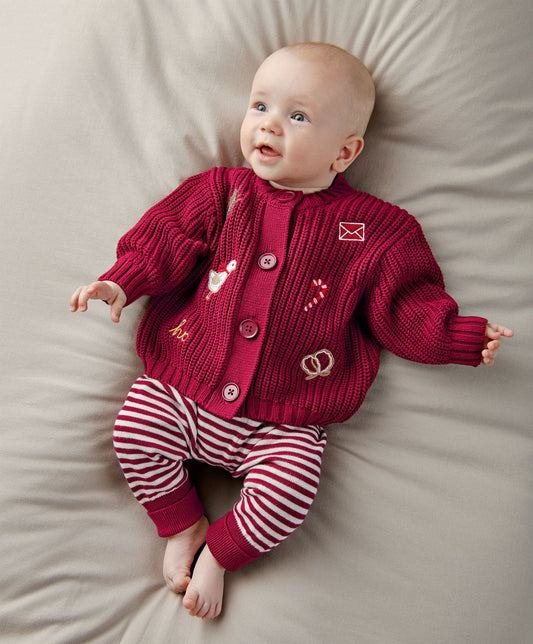 Red Christmas Top & Leggings Set