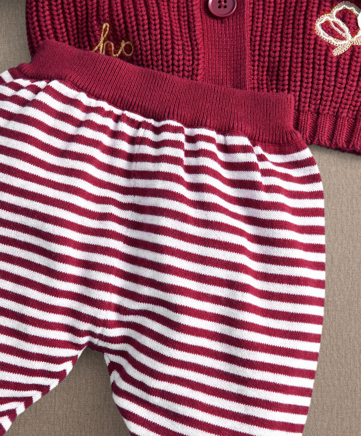 Red Christmas Top & Leggings Set
