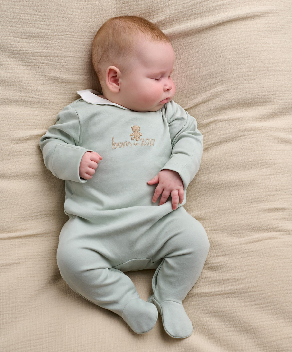 Born in 2027 Sleepsuit - Blue