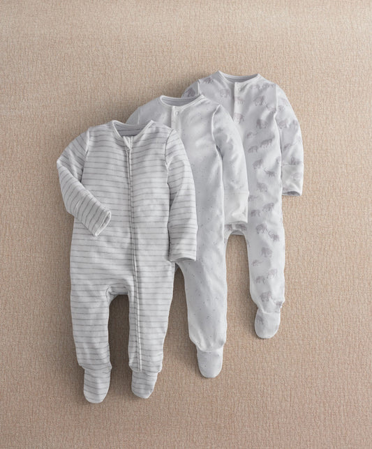 Elephant Print Sleepsuit