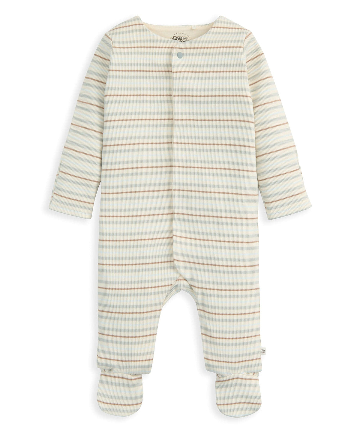 Ribbed Stripe Sleepsuit