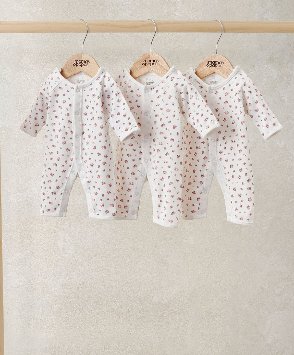 Rose Premature Rompers (Pack of 3)