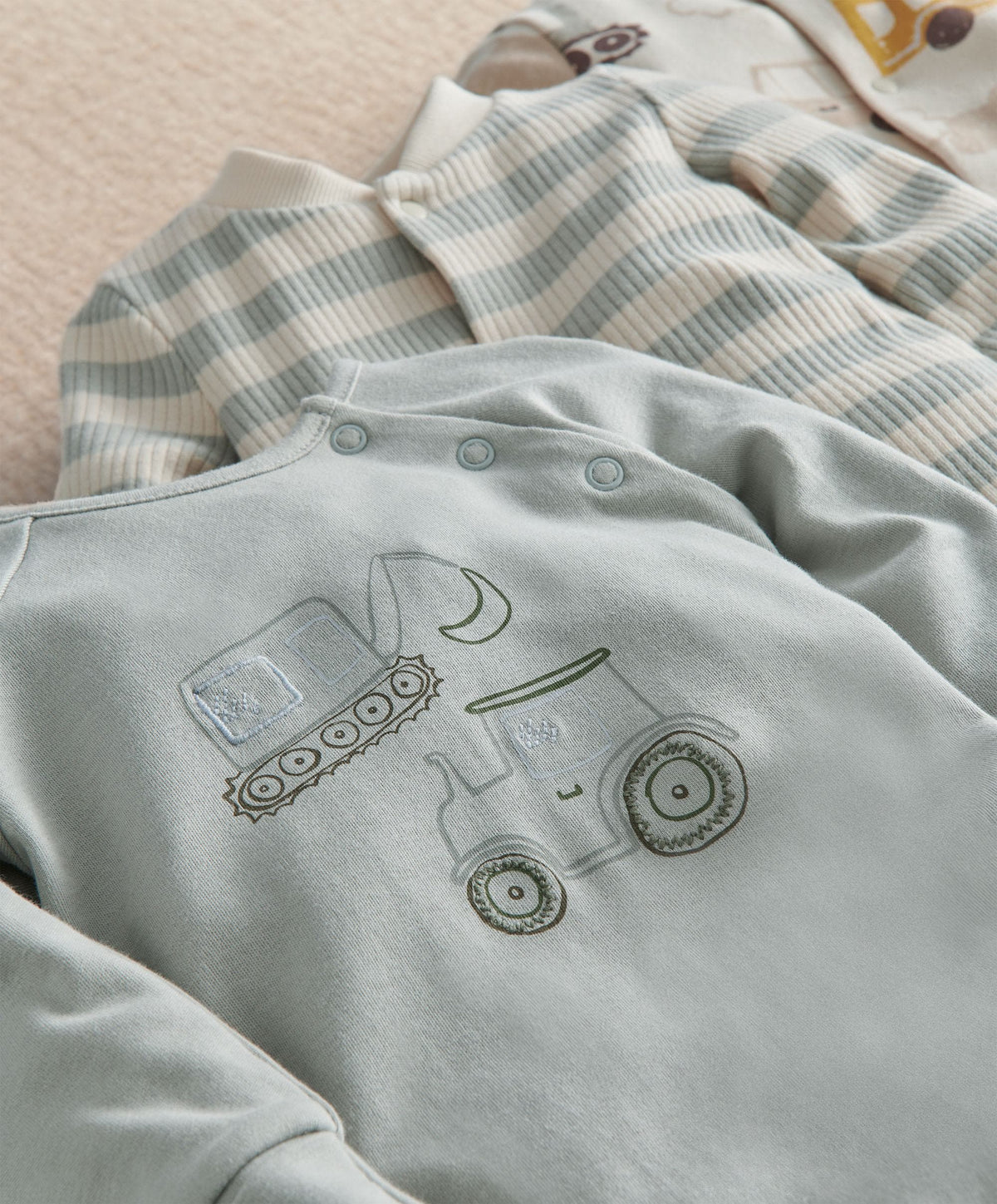 Transport Sleepsuits (Pack of 3)