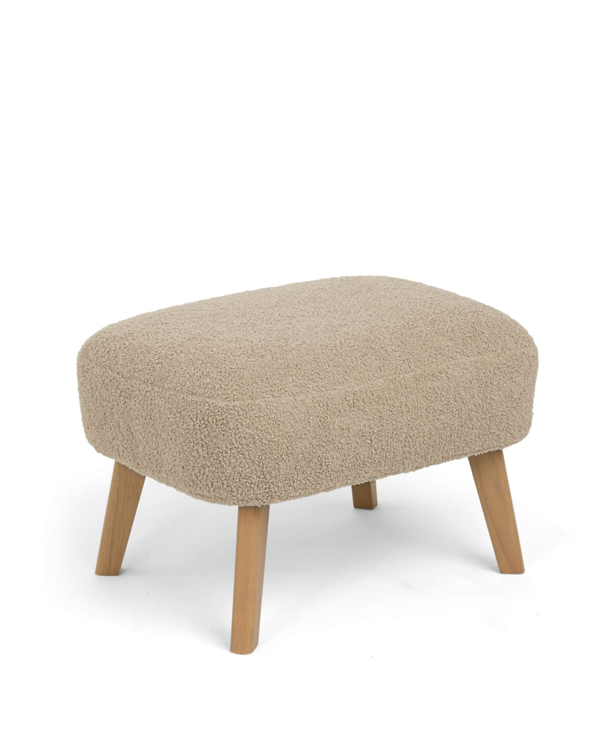 Alma Nursing Chair & Stool - Fawn Boucle
