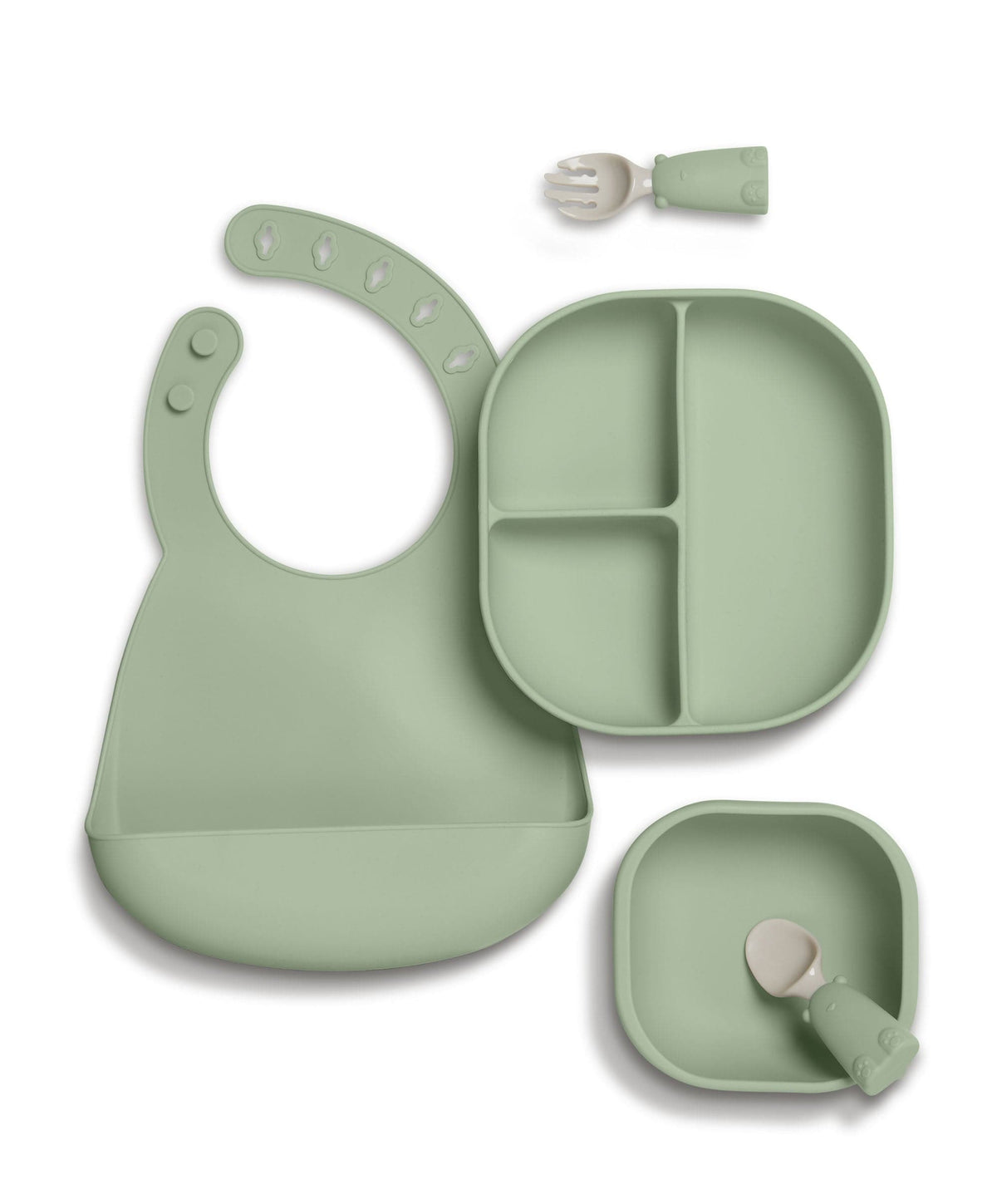 First Mealtime Silicone Set - Kiwi
