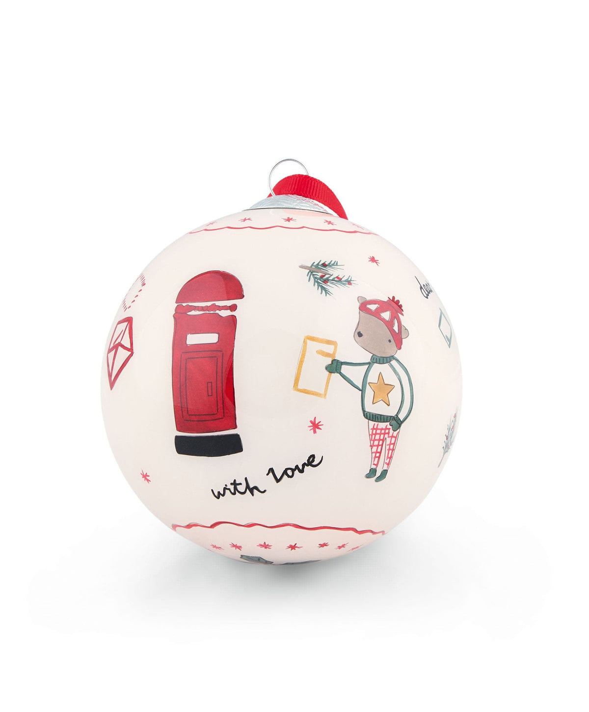 My First Christmas Glass Bauble - Neutral