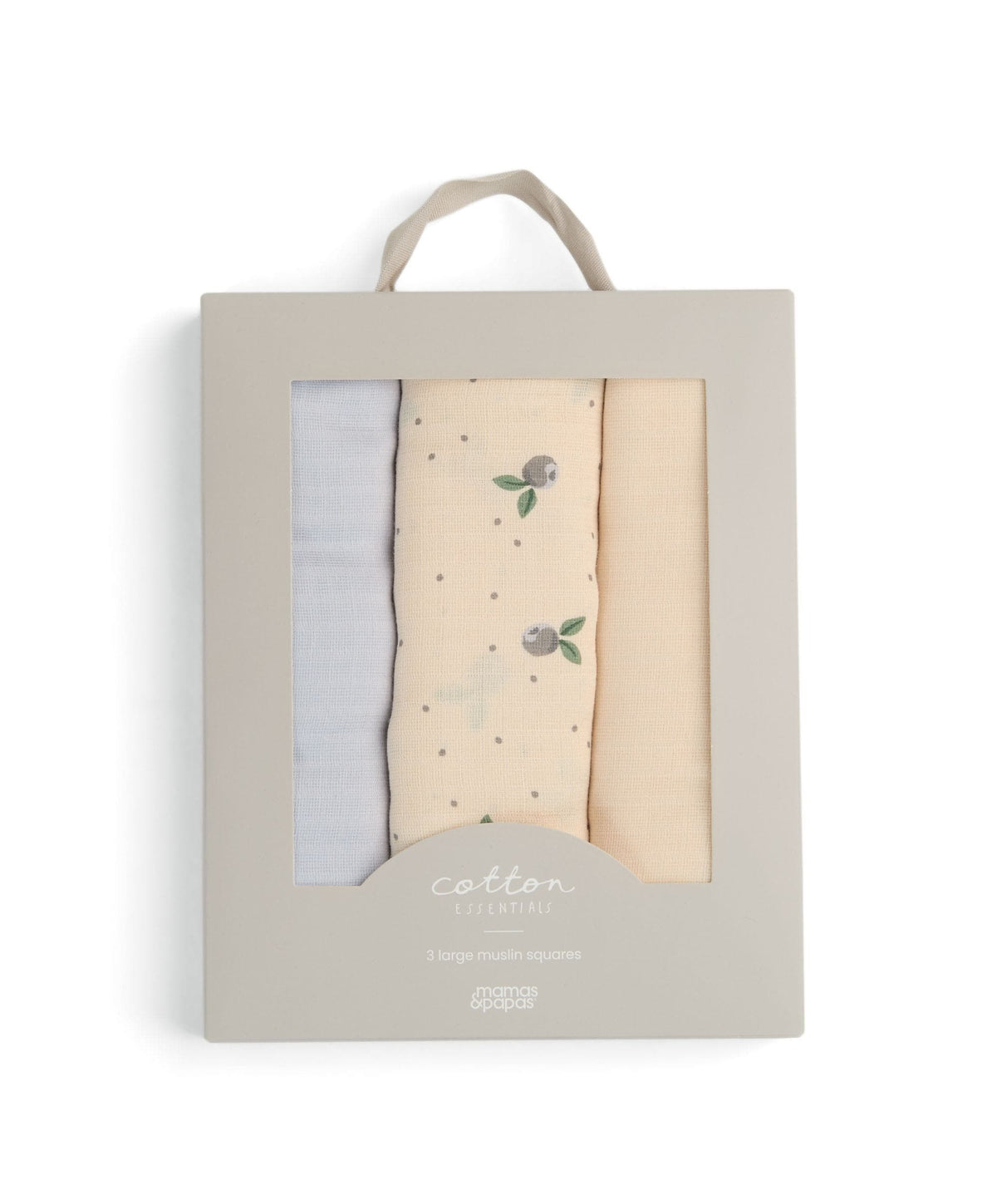 Large Muslin Squares (Pack Of 3) - Blueberry