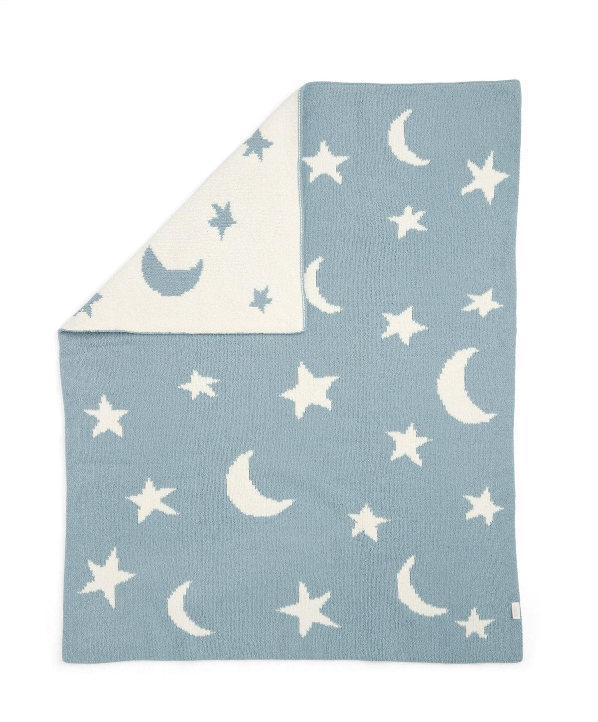 Chenille Blanket - Blue Moon/Star