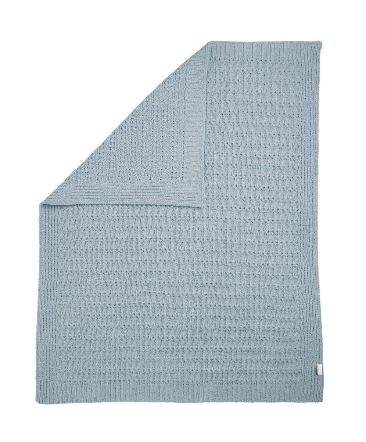 Chenille Blanket - Blue Stripe