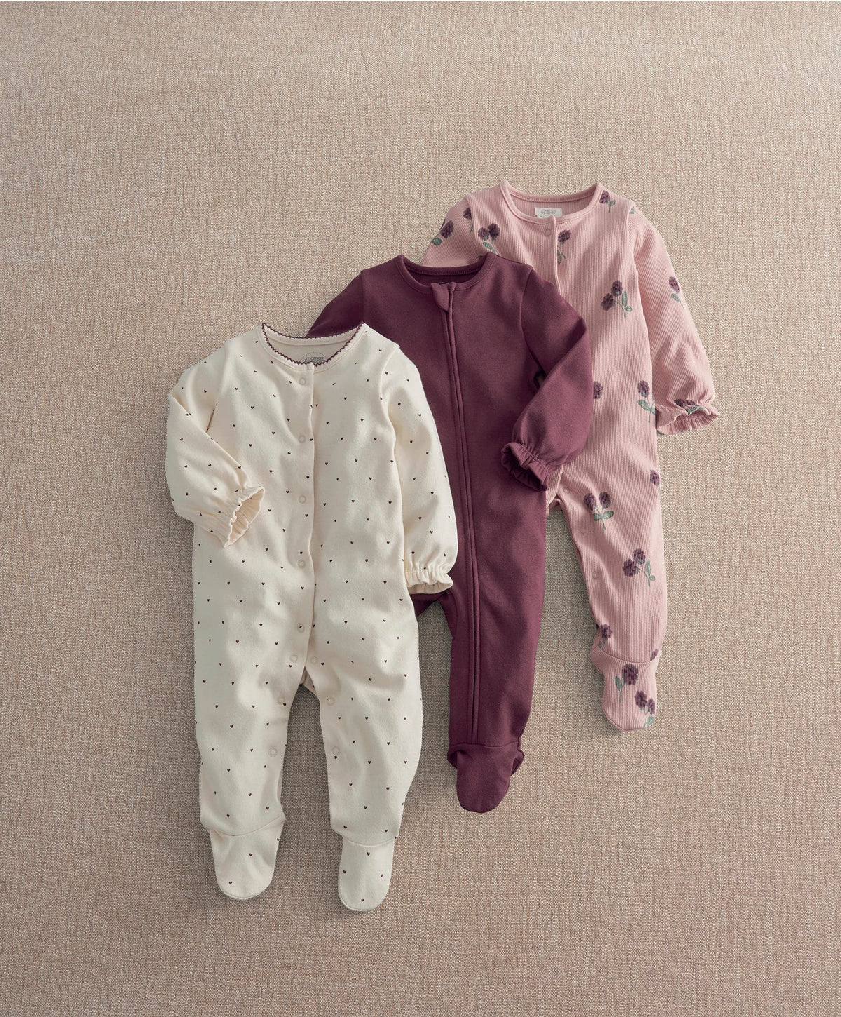 Bramble Sleepsuits (Pack of 3)