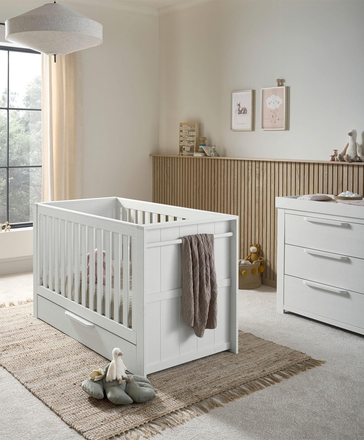 Franklin Cotbed - White Wash