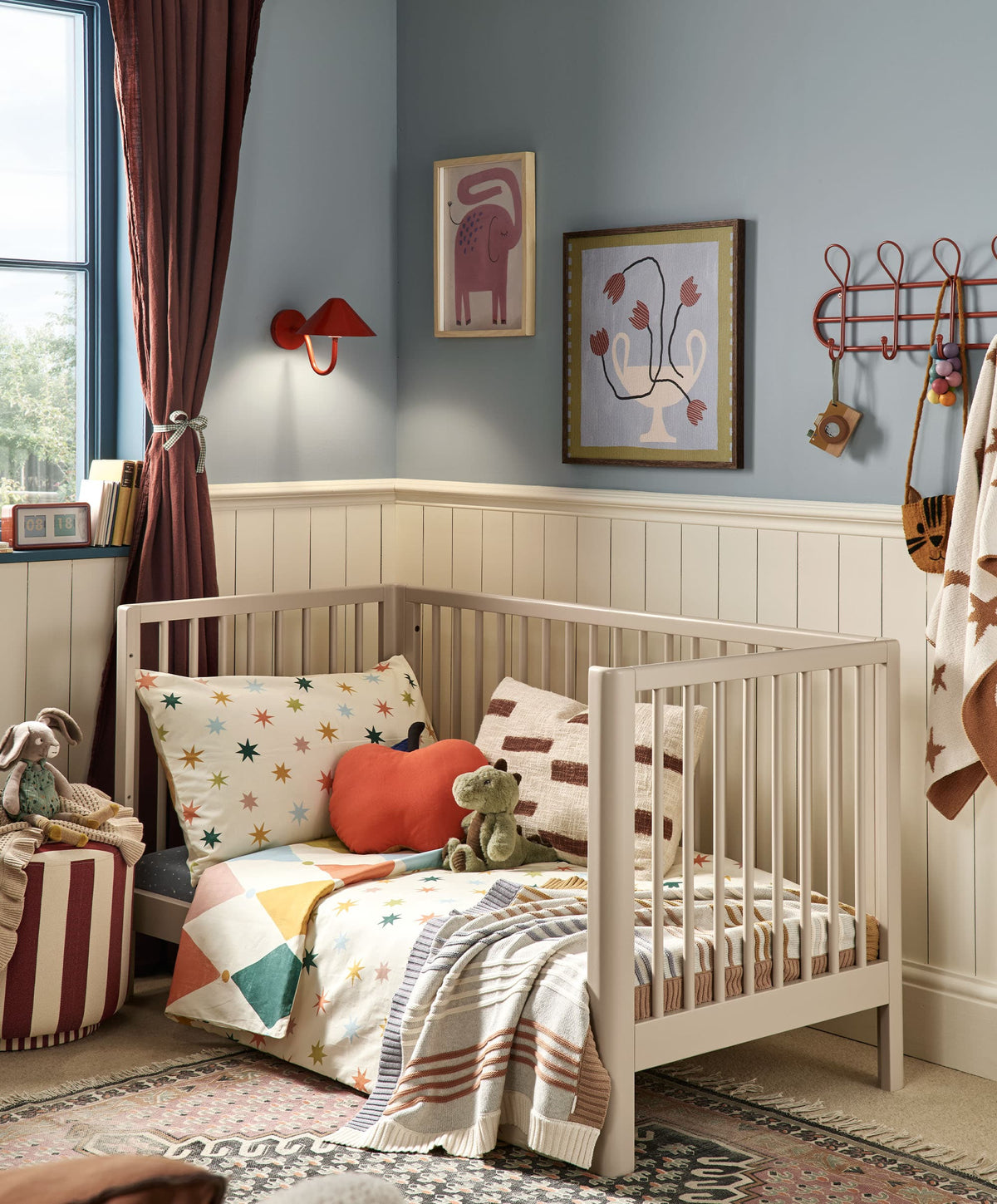 Arbor Cotbed & Signature Airflow Fibre Cotbed Mattress Bundle - Cashmere