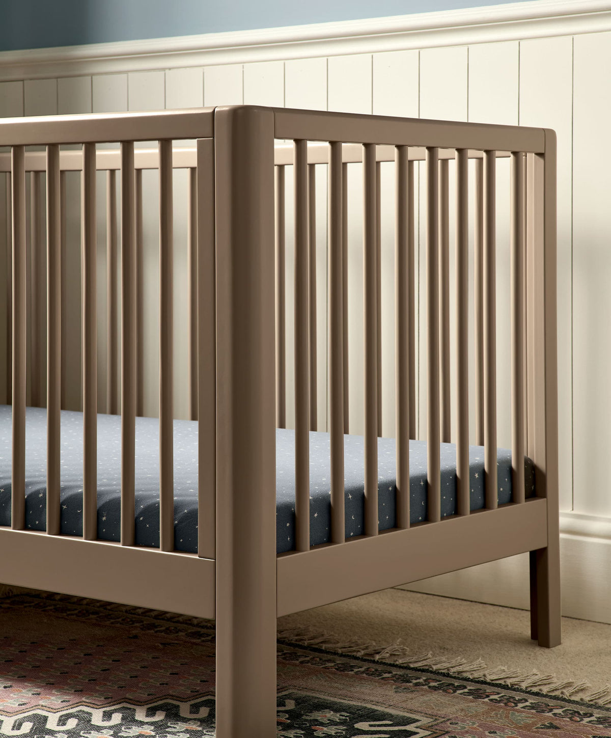 Arbor Cotbed & Signature  Airflow Fibre Cotbed Mattress Bundle - Mocha