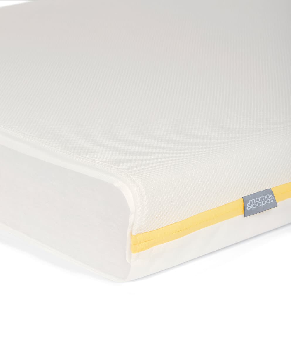 Arbor Cotbed & Signature Airflow Fibre Cotbed Mattress Bundle - White