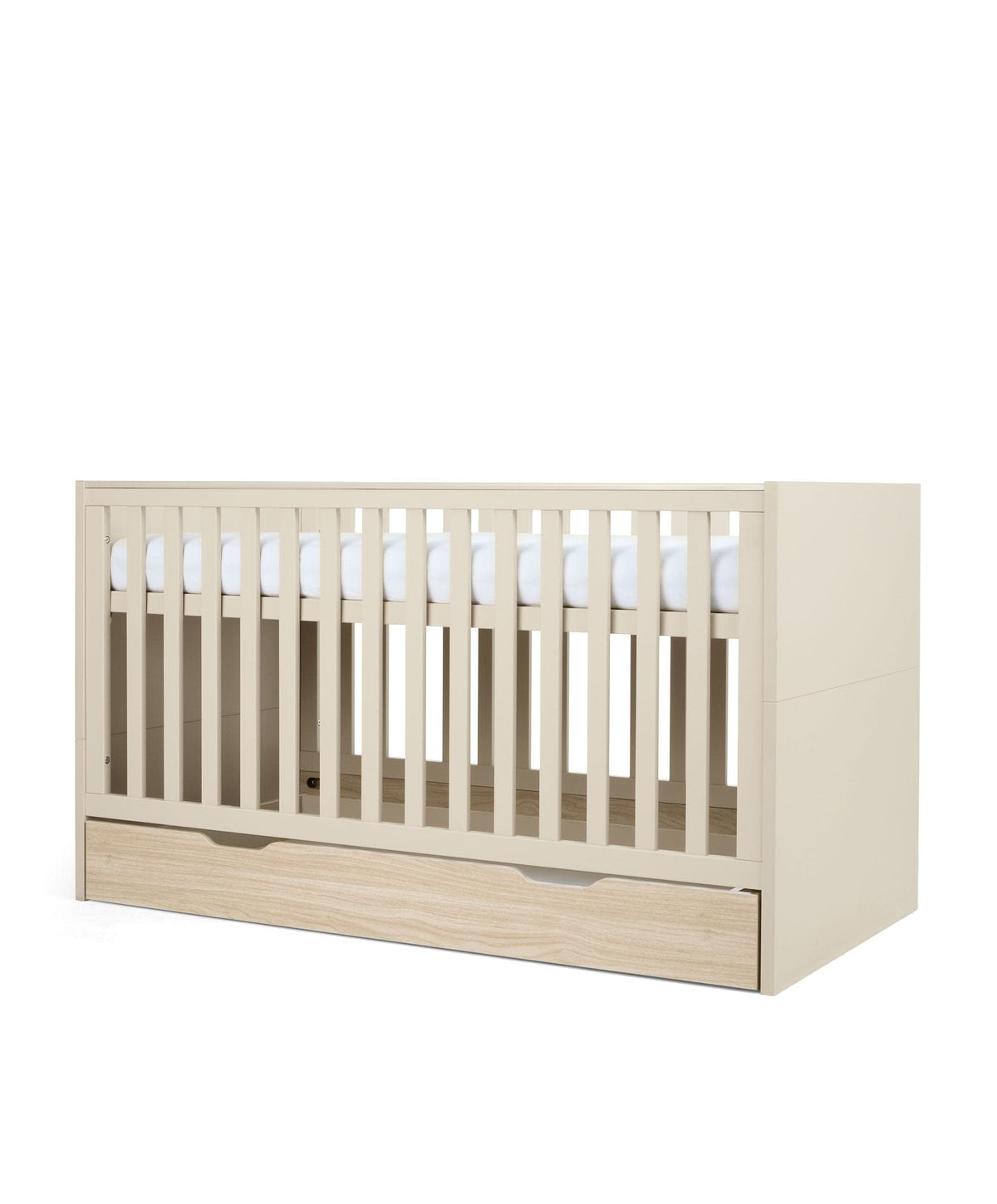 Riga Cotbed & Signature Airflow Fibre Cotbed Mattress - Cashmere