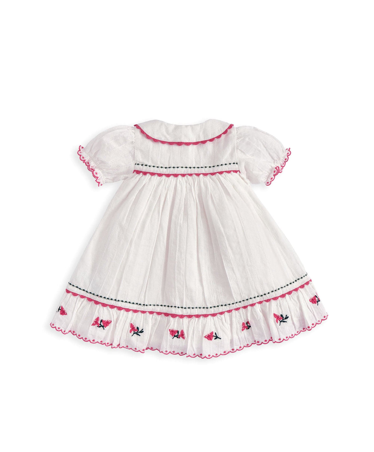 Collared Embroidered Dress