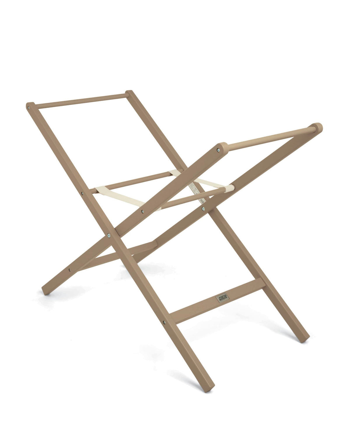 Folding Moses Basket Stand - Mocha
