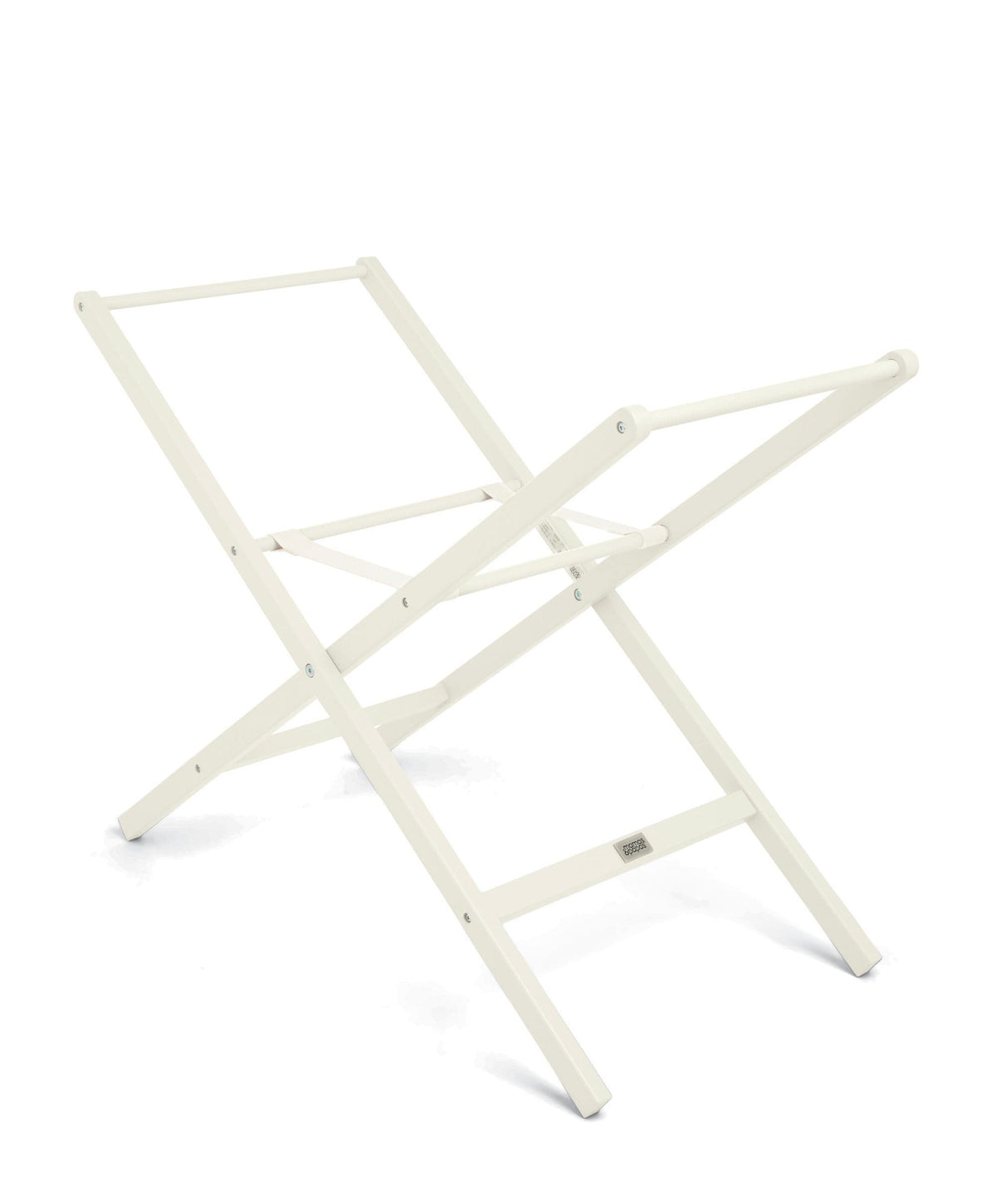 Folding Moses Basket Stand - White