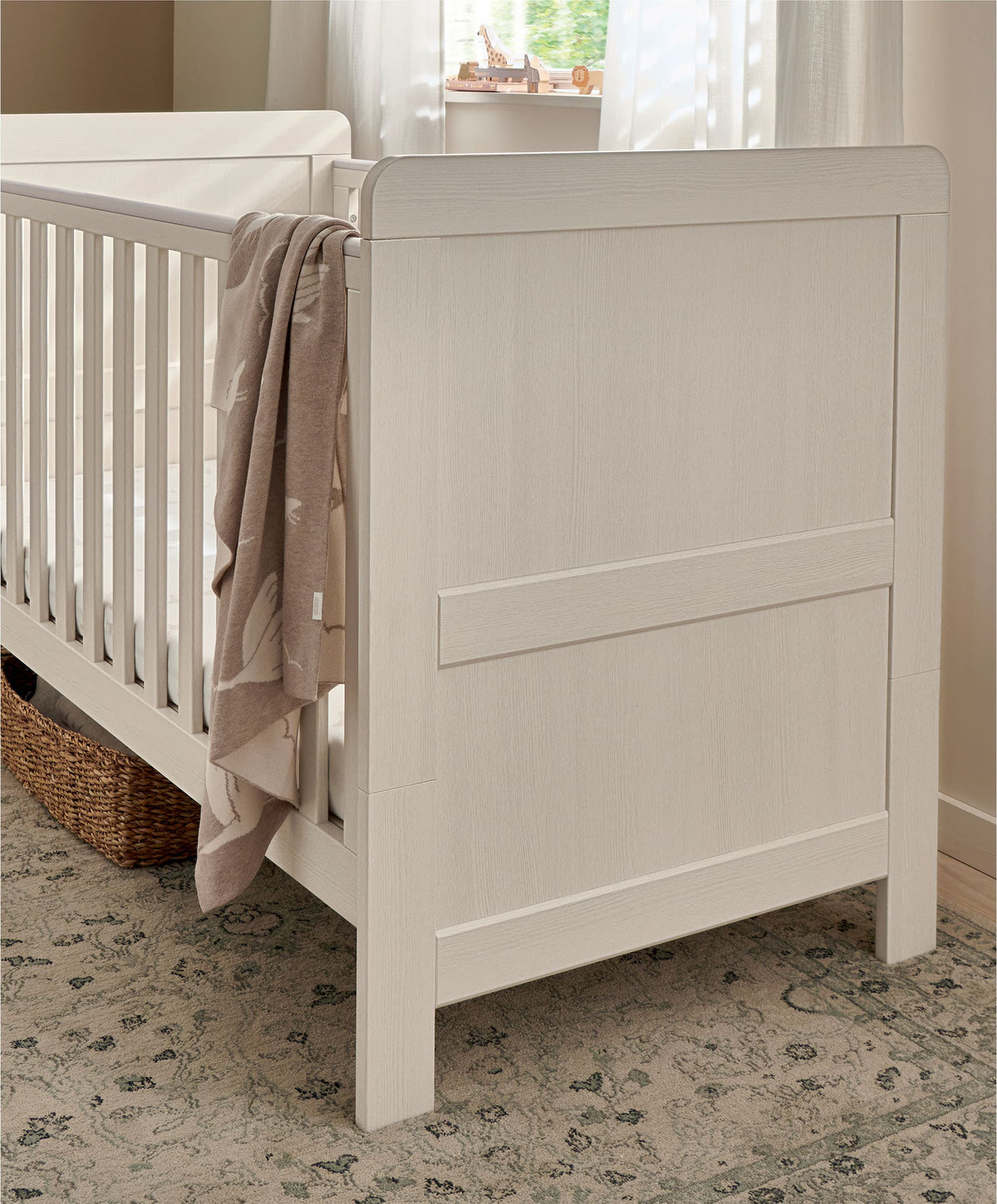 Atlas 3 Piece Cotbed Range with Dresser Changer & Wardrobe - Warm Beige