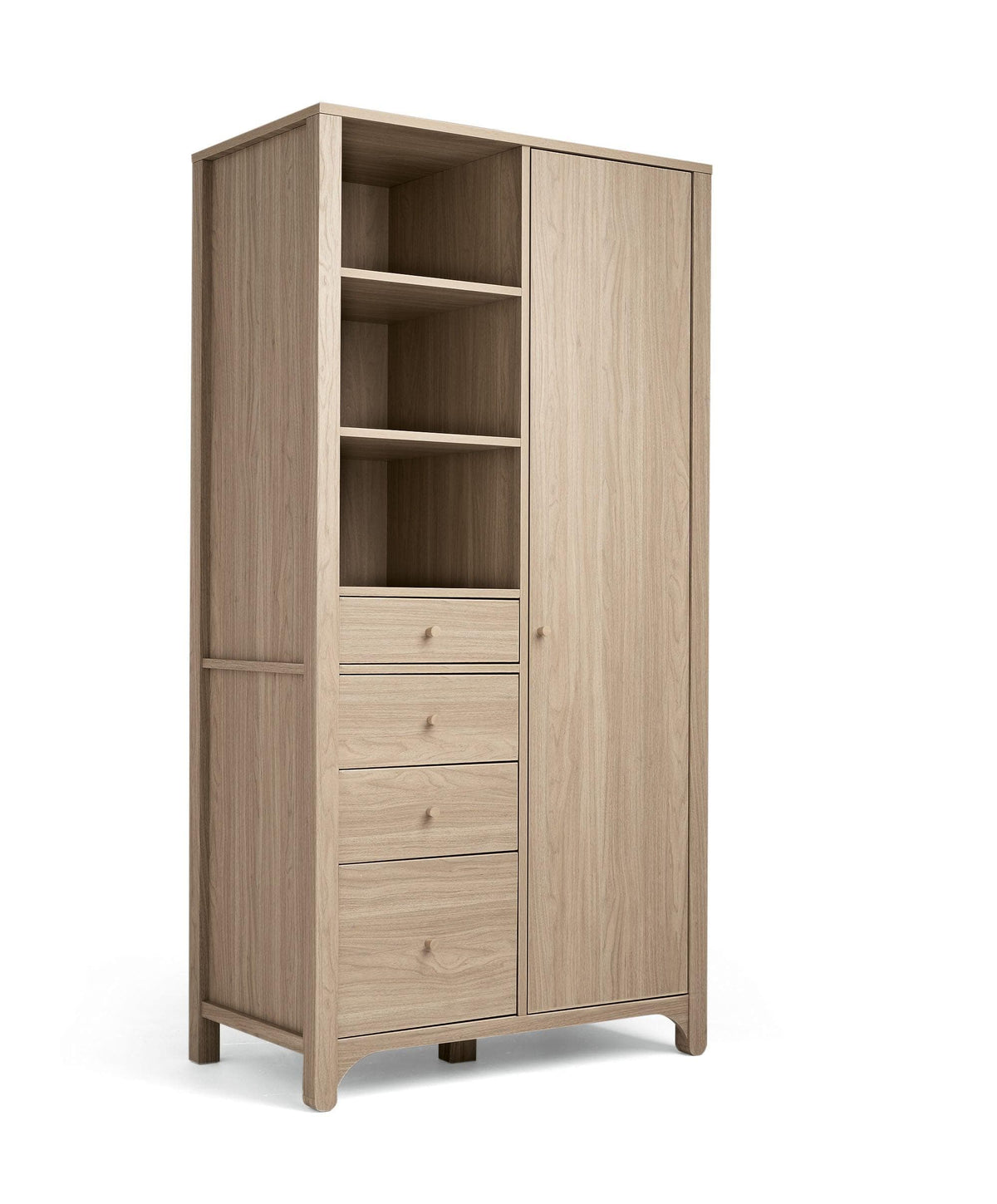 Barton 3 Piece Cotbed Range with Dresser Changer & Wardrobe - Oak
