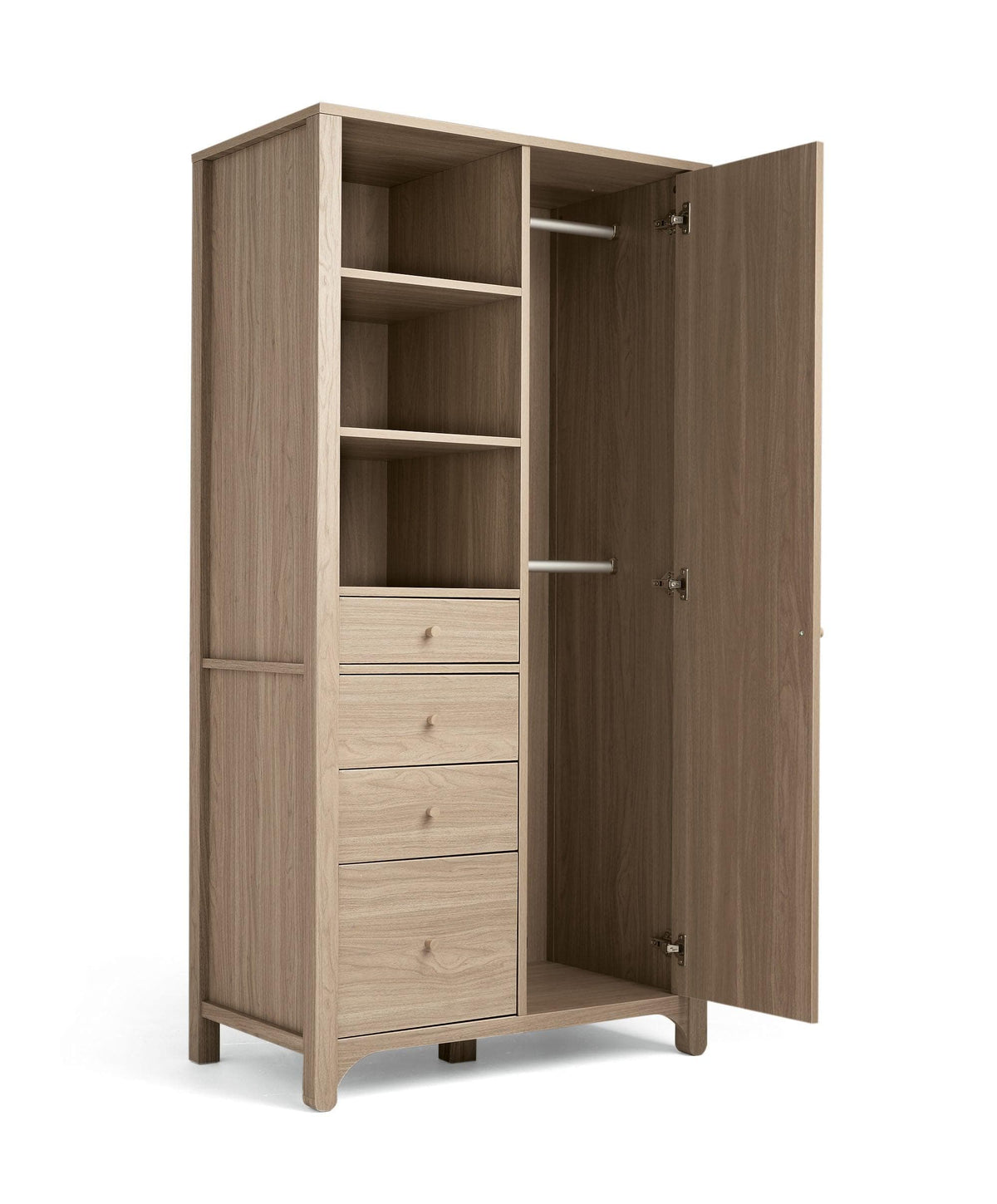 Barton 3 Piece Cotbed Range with Dresser Changer & Wardrobe - Oak