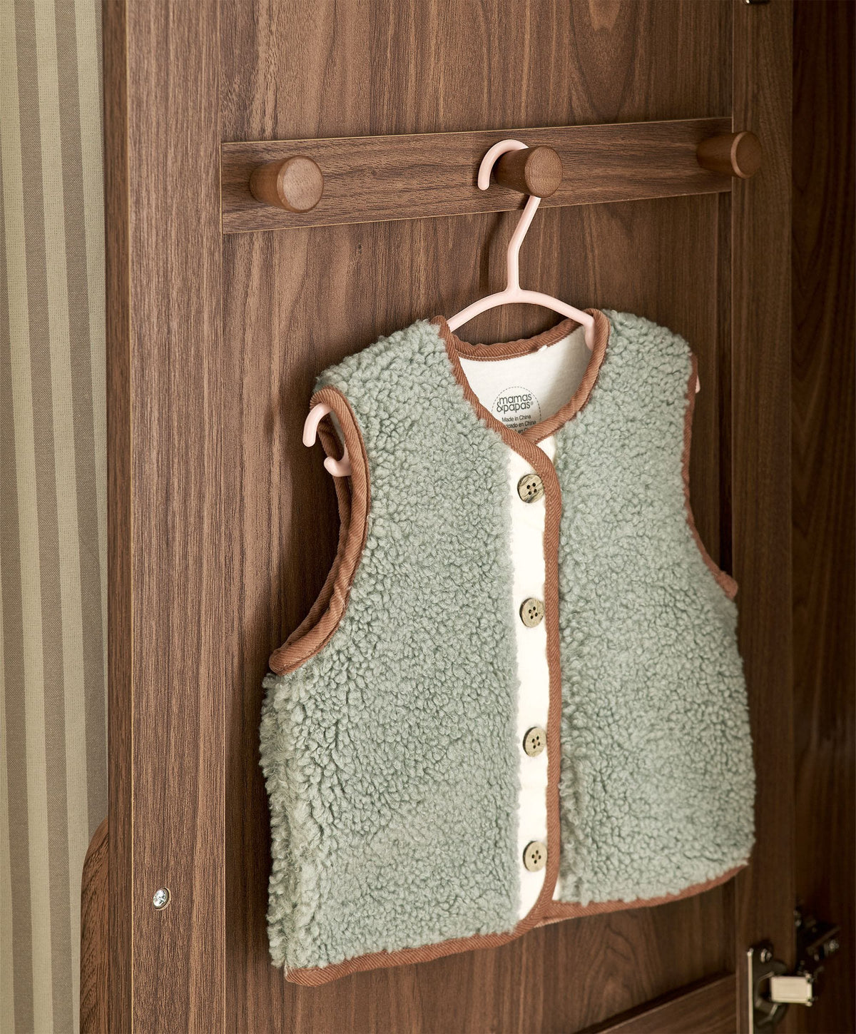 Franklin 3 Piece Cotbed Range with Dresser & Wardrobe - Walnut
