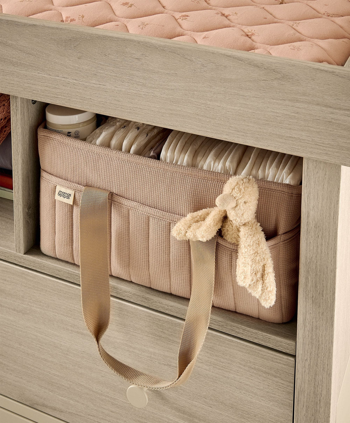 Litton 2 Piece Cotbed Set with Dresser Changer - Washed Oak