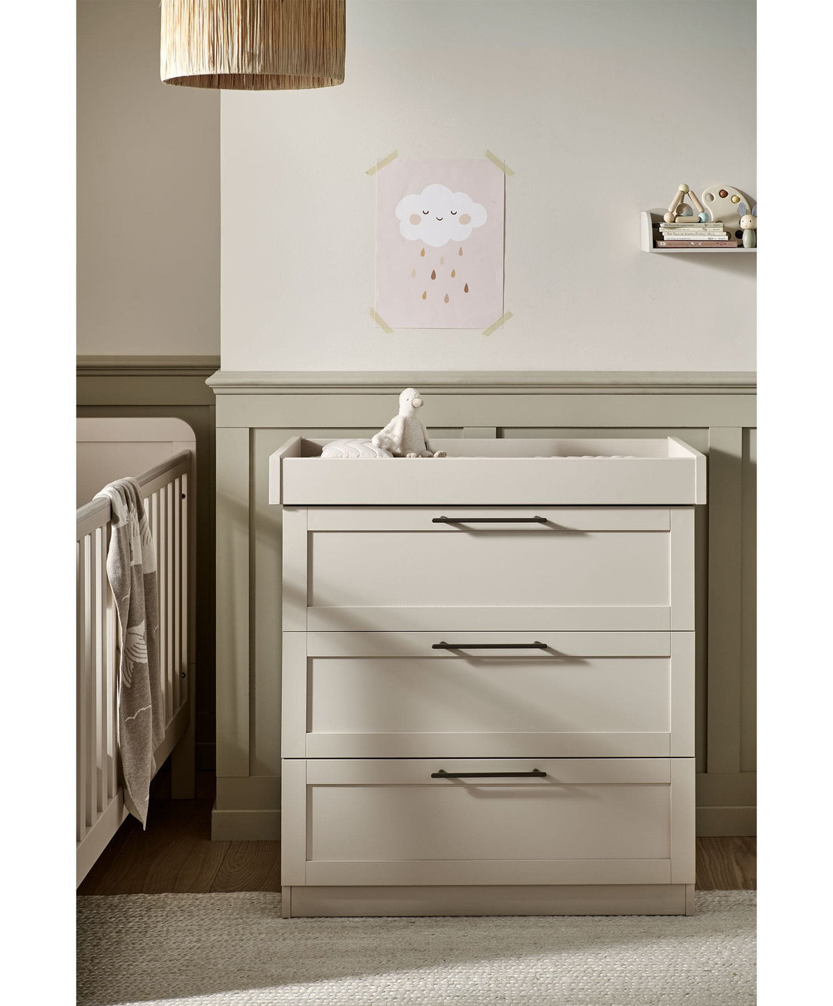 Walton 3 Piece Range with Dresser Changer & Wardrobe - Cashmere