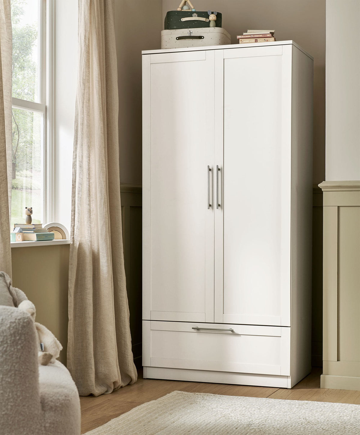 Walton 3 Piece Range with Dresser Changer & Wardrobe - White