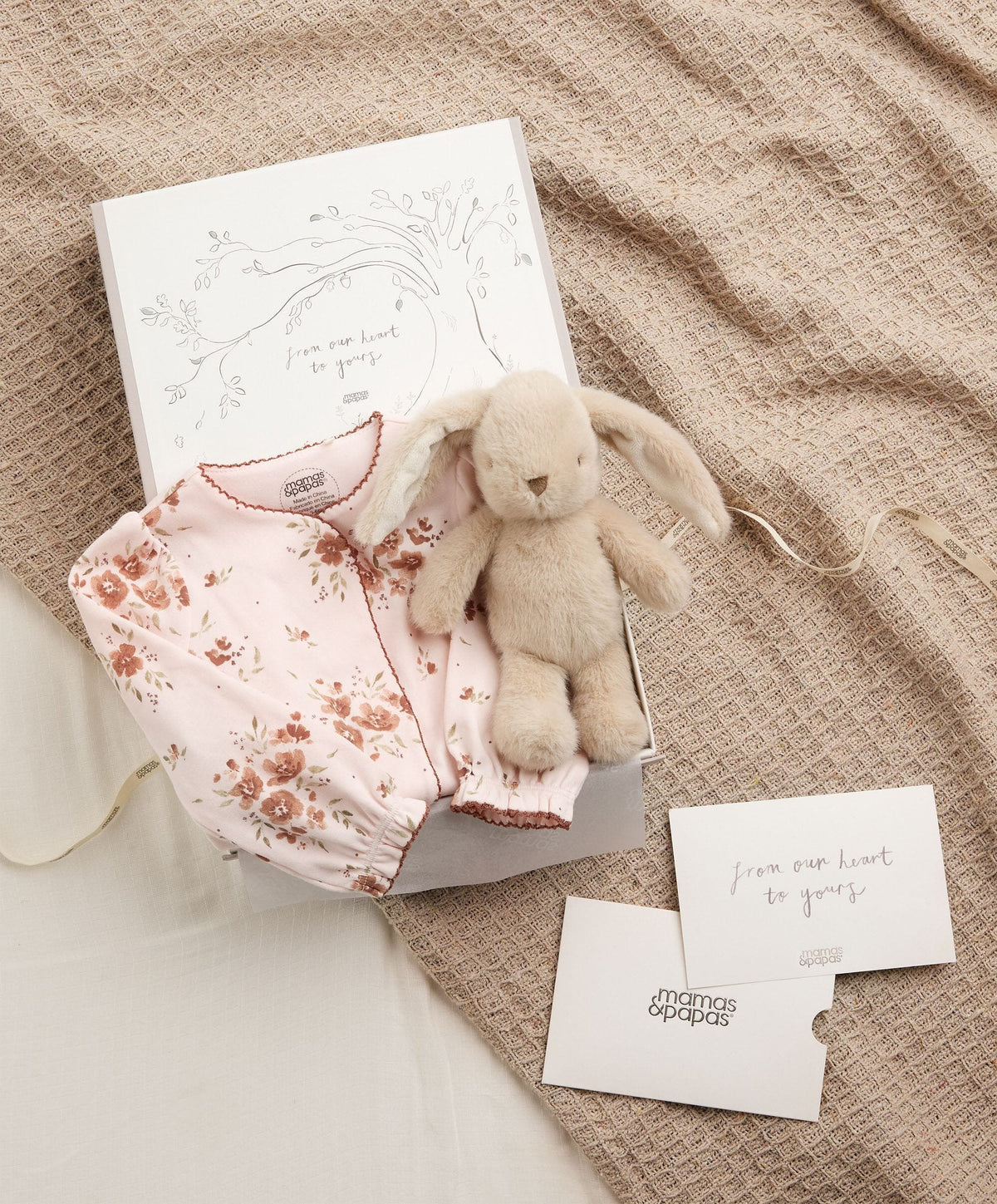 Girls Floral & Small Bunny Toy Gift Box (0-3 M)