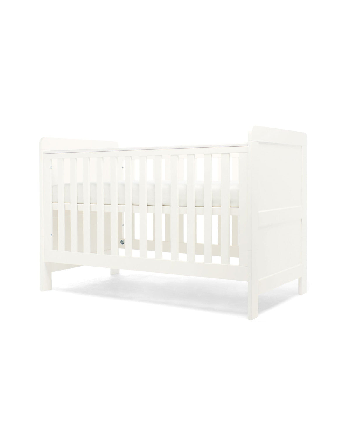 Hampden Nursery Furniture Set & Signature Airflow Fibre Cotbed Mattress - White