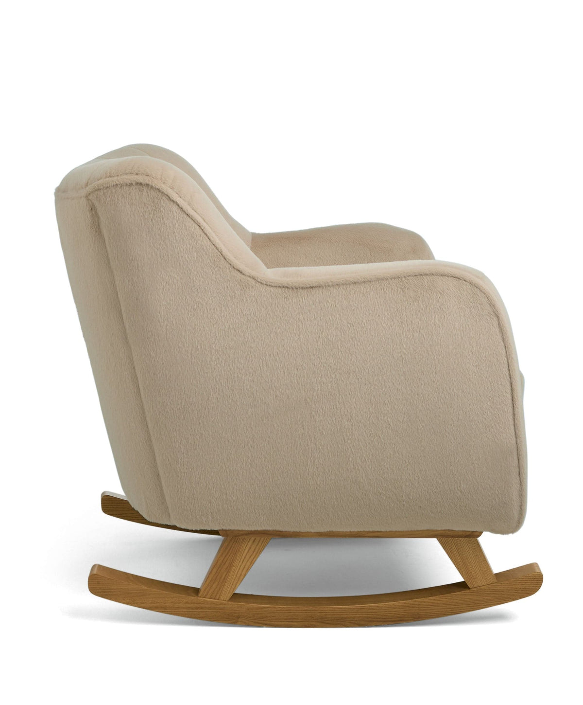 Hilson Nursing Chair & Footstool Set - Almond Sherpa