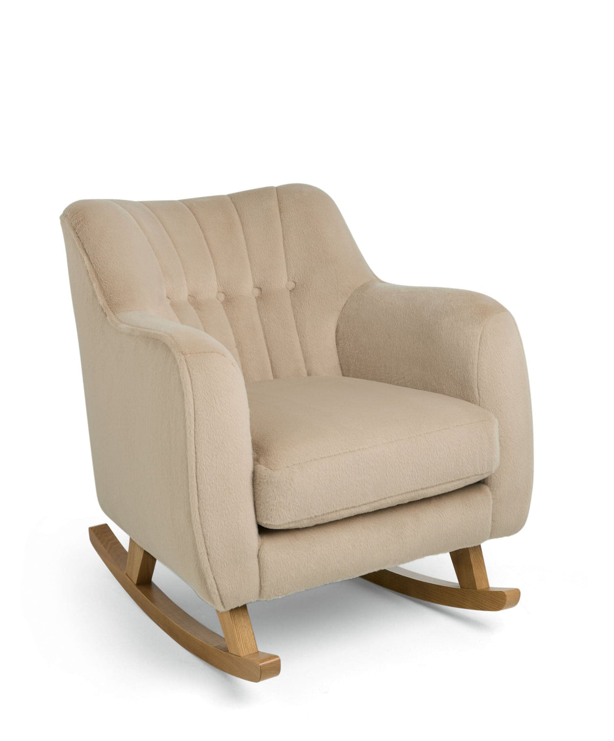 Hilson Nursing Chair & Footstool Set - Almond Sherpa