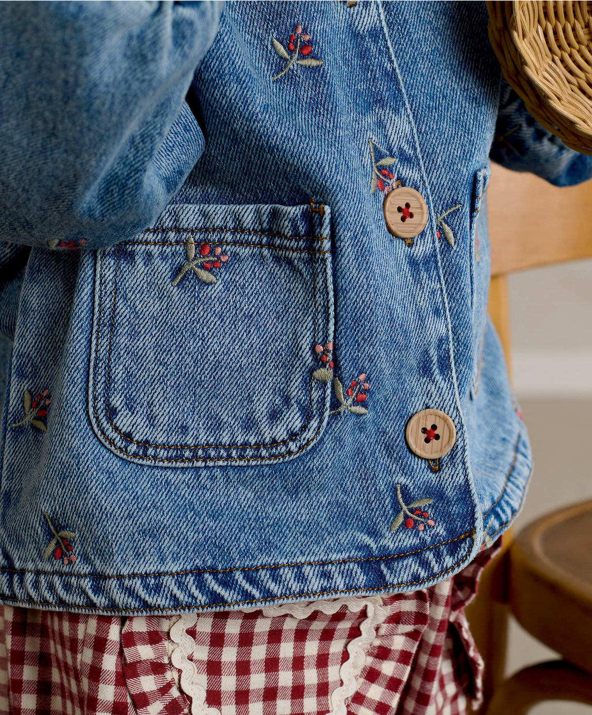 Berry Denim Jacket