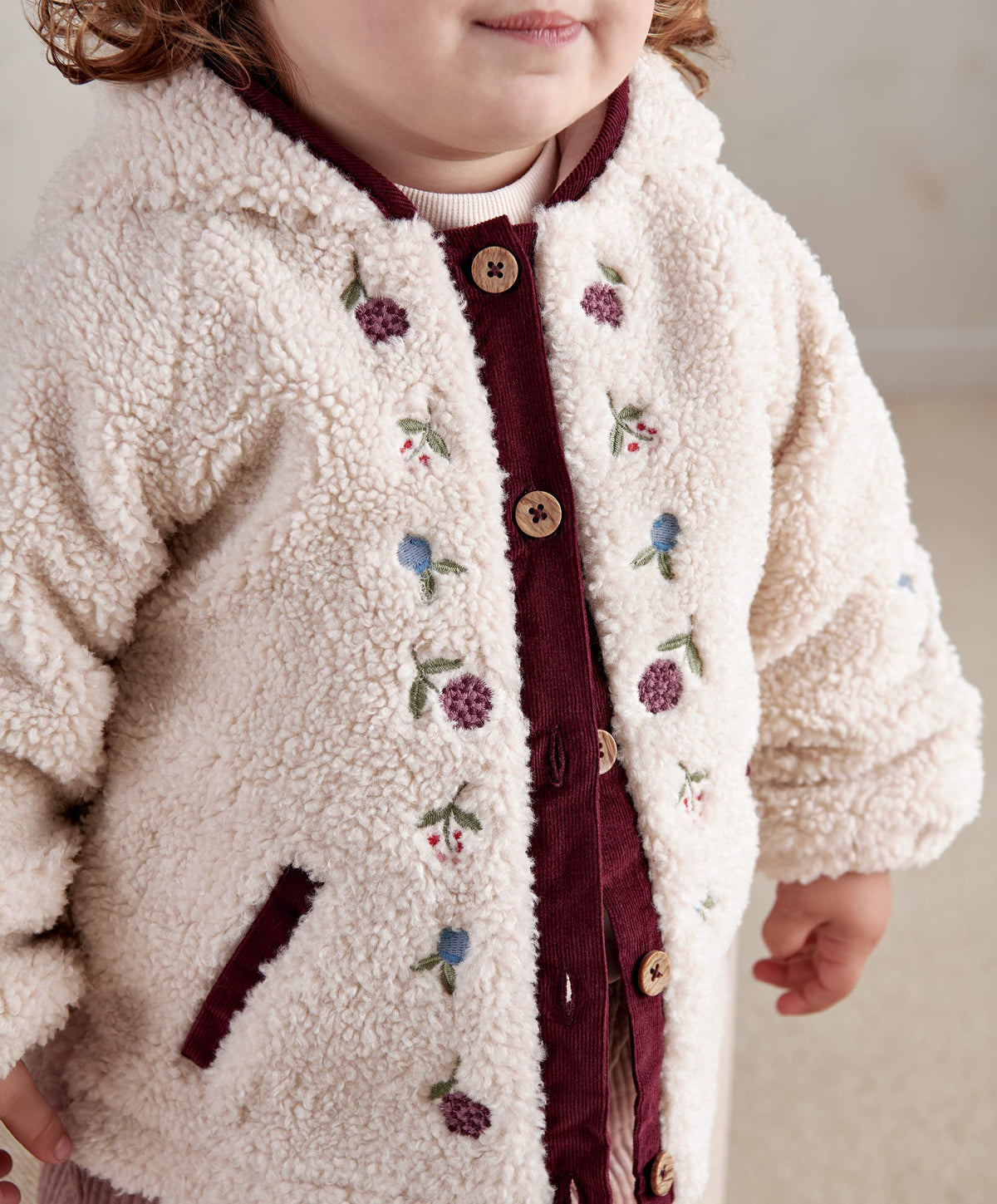 Embroidered Borg Jacket