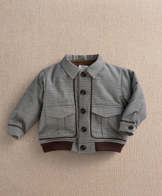 Houndstooth Bomber Jacket
