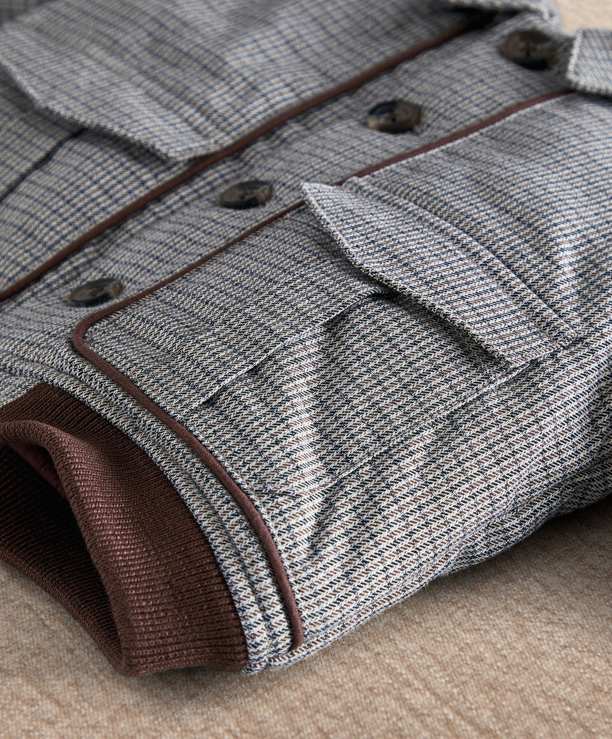 Houndstooth Bomber Jacket