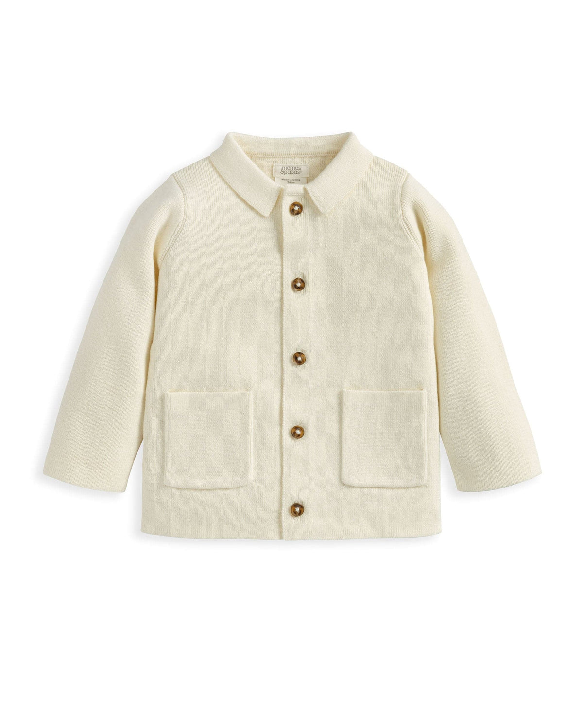 Collared Knitted Cardigan